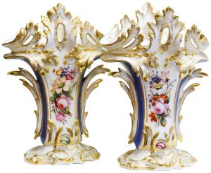 French Porcelain Vases (pair)