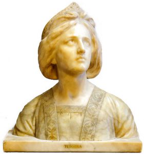 Italian Teodora Alabaster Bust