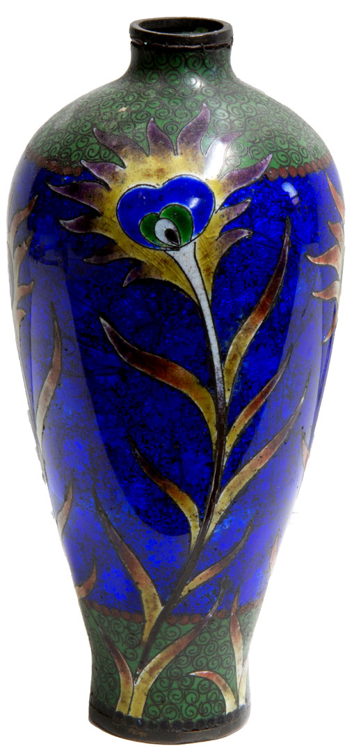 Japanese Cloisonne Metal Vase