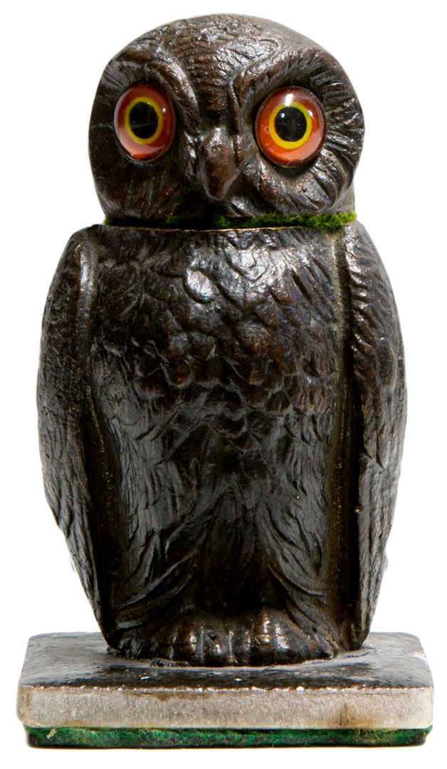 Vintage Owl Inkwell