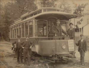 New Haven Trolley Car Photograph