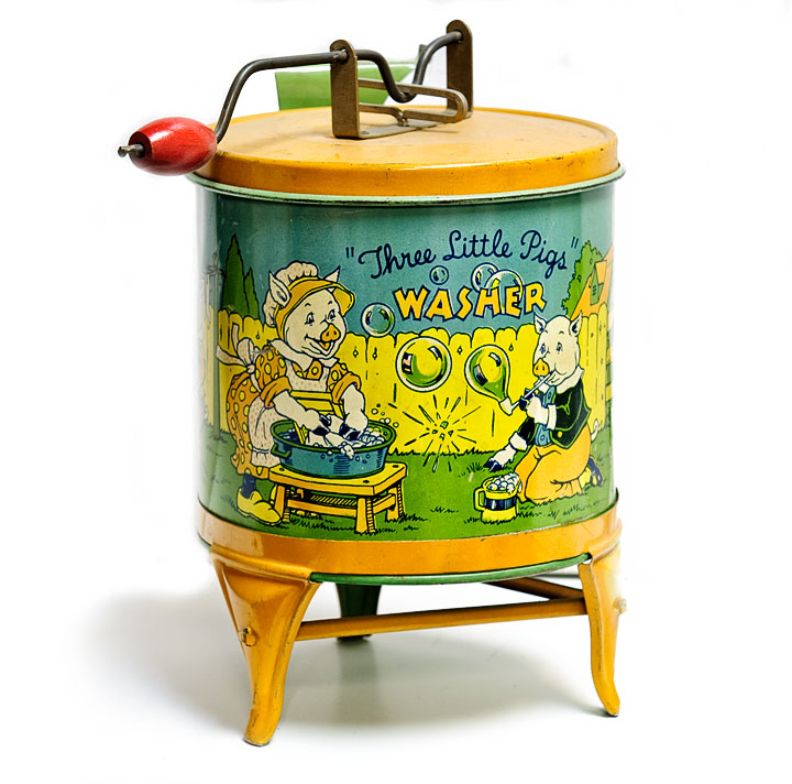 Three Little Pigs Washer Tin