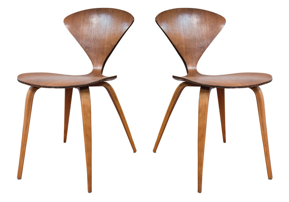 Cherner Side Chairs Pair (Plycraft)