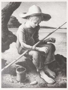 Thomas Hart Benton - Boy Fishing