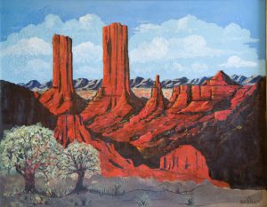 Emil Bisttram - New Mexico Landscape