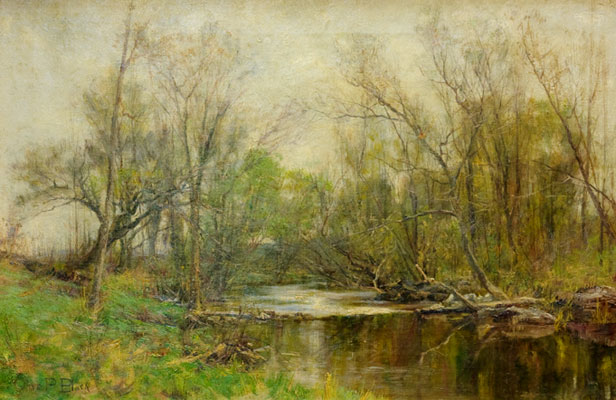 Olive Parker Black - River Landscape