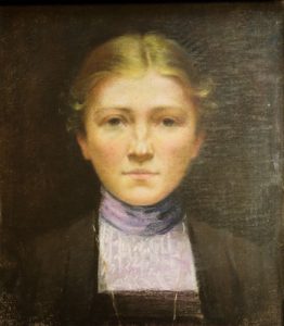 Boston School - Portrait of a Young Woman