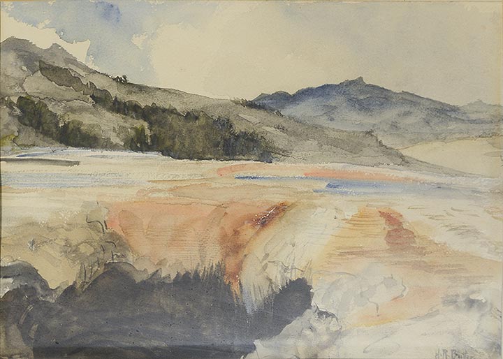 Howard Russell Butler - Limestone Shelf Yellowstone