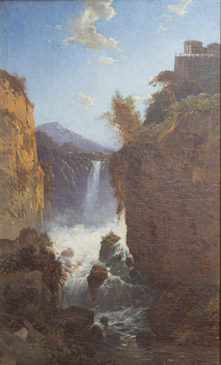 Hermann Corrodi - Italian Waterfall