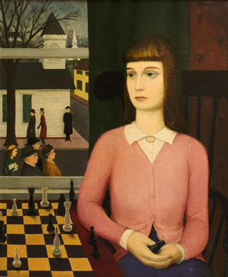 Earle Goodenow - Woman and the Chessboard