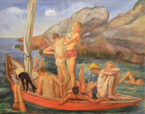 Bernard Karfiol - Boys on a Sailboat