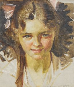 J.C. Leyendecker - Portrait of a Young Girl