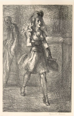 Reginald Marsh - Girl Walking