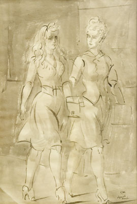 Reginald Marsh - Women Walking