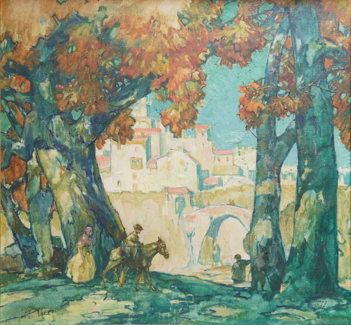 Henry Pitz - Village Scene