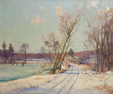 Charles Vermoskie - Skating in a Landscape