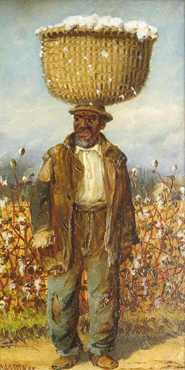 William Aiken Walker - Black Man with Cotton