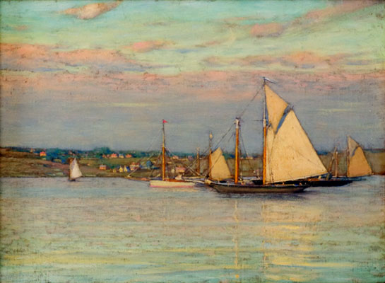 Henry Cook White - New London Harbor